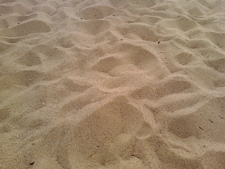 smėlio, paplūdimys, dykuma, Gamta