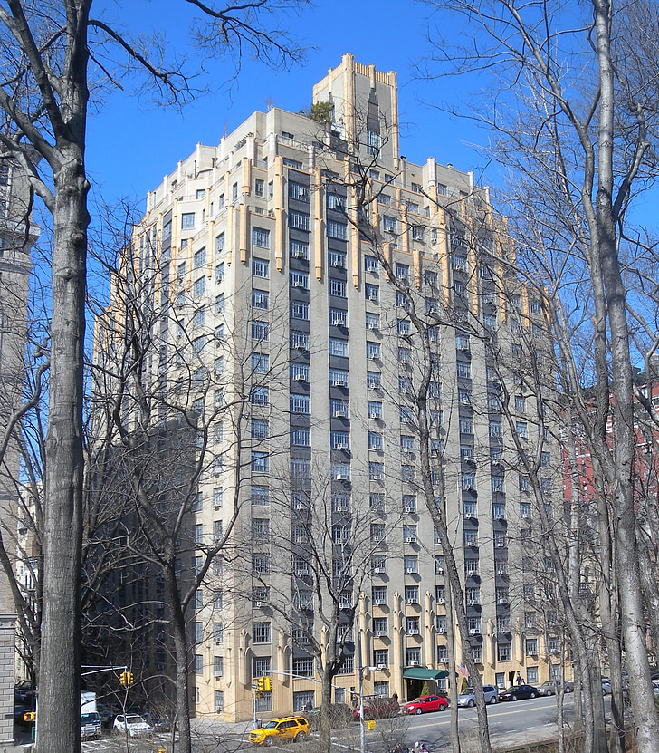 Central park, New york, leiligheter, moderne, arkitektur, bygge, huset