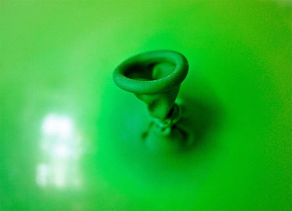 Palloncino, in gomma, verde, lucentezza, plastica, aria, Colore