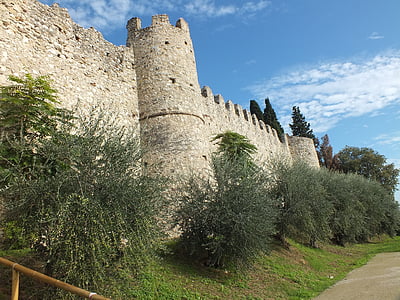 Moniga del garda, Garda, Zamek, Włochy, turystycznym, programu Outlook