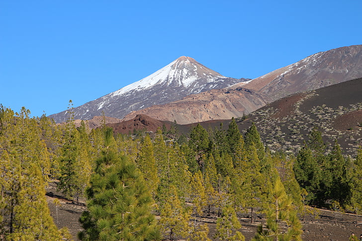 테네리페, 테이, 화산, 카나리아 제도, 자연, teide 국립 공원, 산