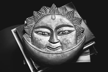 sole, Luna, simbolo, Astrologia, Allegoria, mitico, Astral