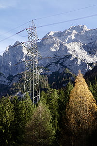 pegunungan, Alpine, tiang, musim gugur, Gunung, salju, Alpen Eropa