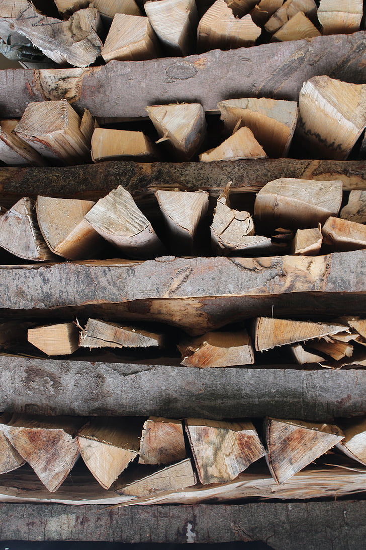 lesa, drva, holzstapel, lesne zaloge, dnevnik, toplote, ogenj
