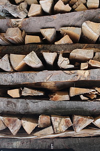 木材, 木柴, holzstapel, 增长股票, 日志, 热, 消防