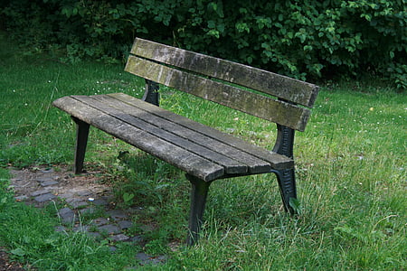 banco, madeira, Parque, assento, descanso, para fora, natureza