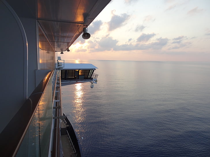 Cruise, more, loď, Aida, výletná loď, paluba, slnko