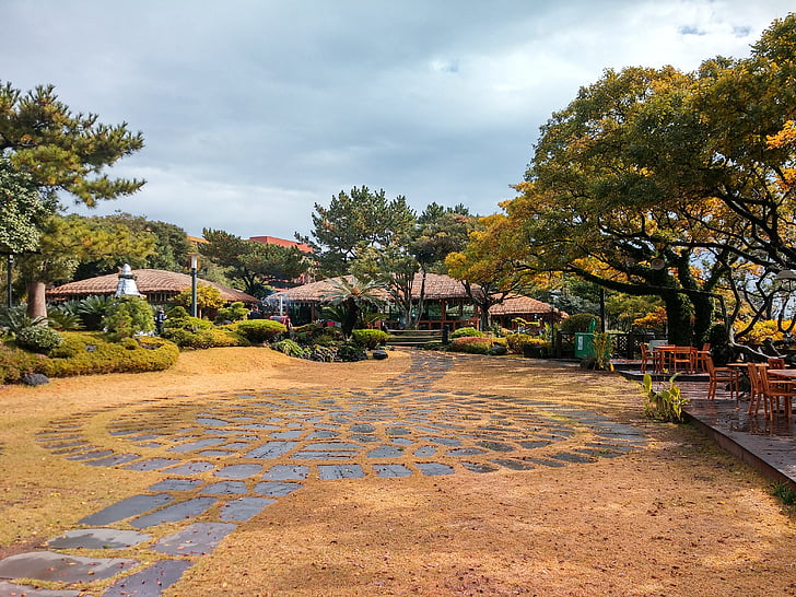 Wyspa Jeju, Haevichi hotel, krajobraz, Architektura