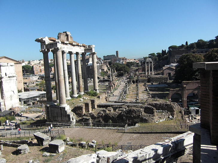 forumas, Roma, Italija, Romos, Foro romano, romėnai, senas