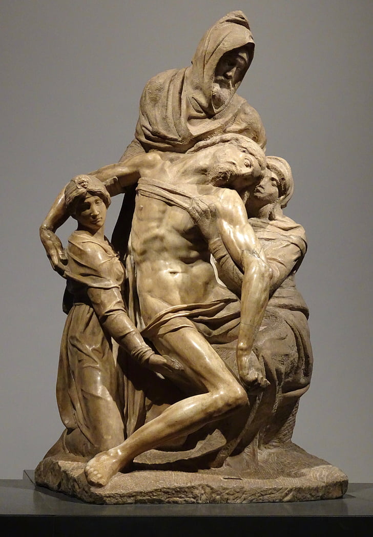 Italienska, marmor, staty, Pieta, Jesus, skulptur, Italien