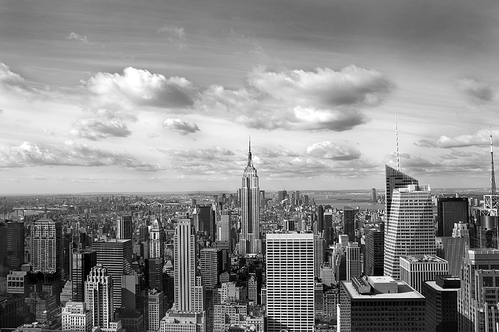 new york, storstad, NYC, stora äpplet, skyskrapor, USA, Manhattan