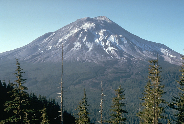 Mont st helens, volcà, muntanya, st helens, 1 dia abans de l'erupció, cresta de Johnston, stratovulkan actiu