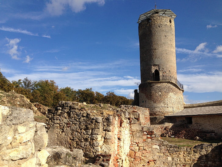 Castle, iłża, a romok a, építészet, történelem, Fort, régi