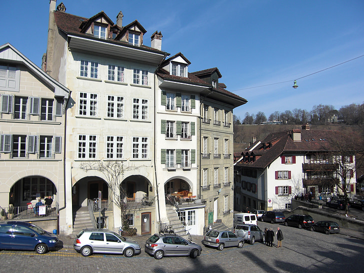 Bern, eski şehir, şehir merkezinde, İsviçre