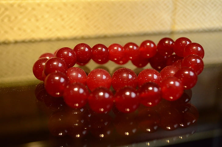 røde sten, ornament, armbånd, perler