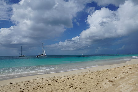Antigva, Karibai, jūra, paplūdimys