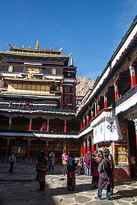 Tibet, Shigatse, biara, Buddhisme