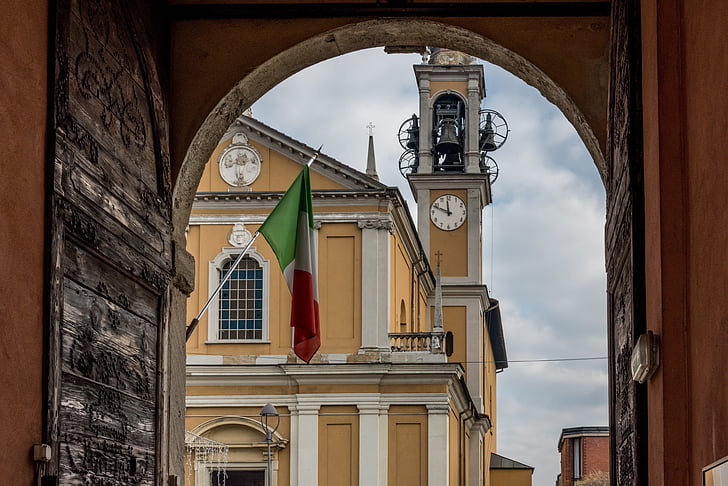 Kościół, Campanile, Włochy, perspektywa wieża, Sanktuarium, dzwon, katolicki
