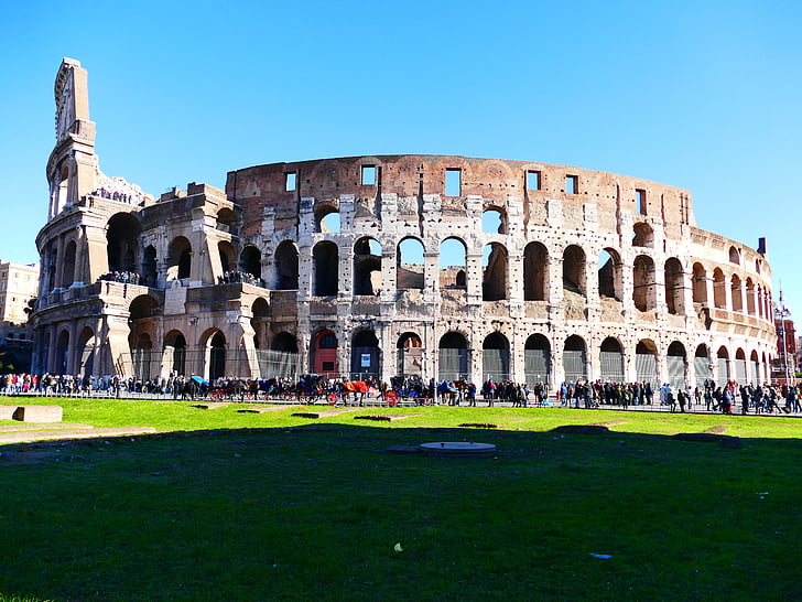 Colosseum, Roma, Amfi Tiyatro, Simgesel Yapı, Bina, eski, Antik dönem