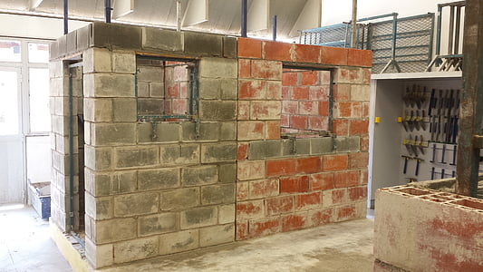 alvenaria, bloco, estruturais, arquitetura, tijolo, parede - recurso de construção, dentro de casa