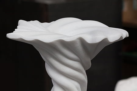 Skulptur, Marmor, Kunst, weiß, Rotation, gedreht, Vase