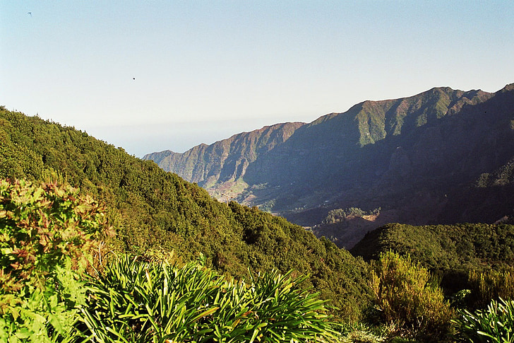 Madeira, höglandet, bergen, toppmötet, Levada, vandring, koppla av