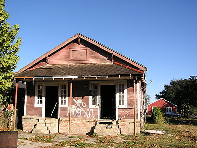 offene Türen, Hurrikan Katrina, New orleans, La, Haus, Architektur