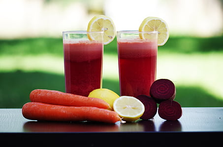 smoothie, fruit, vegetables, salad beetroot carrots, lemon, beverage, health