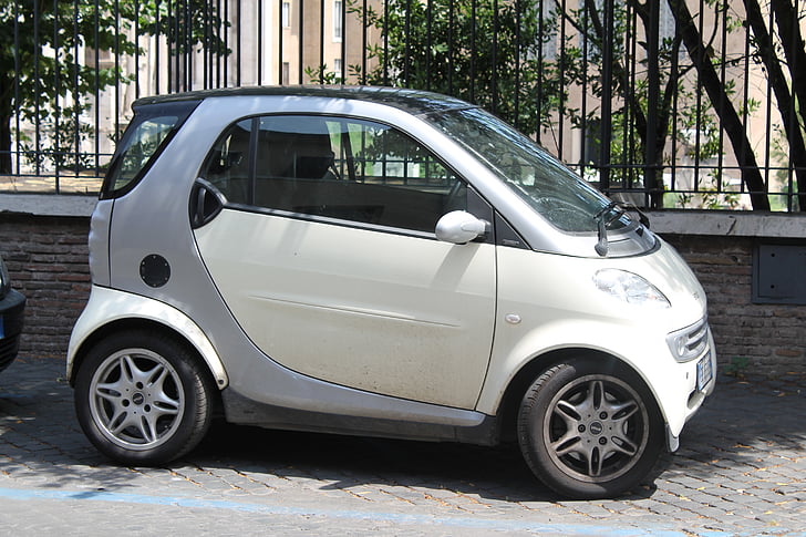 Smart, véhicule, automobile, transport, petit, minuscule, voiture