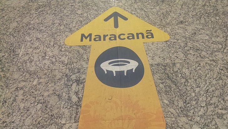マラカナ, リオ ・ デ ・ ジャネイロ, ブラジル, 記号, ストリート, 道路標識, トラフィック