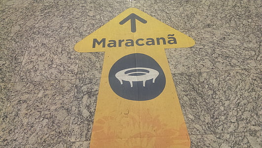 Maracaná, Río de janeiro, Brasil, signo de, calle, muestra de camino, tráfico
