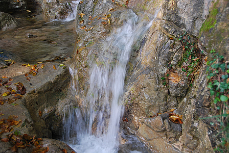 Водопад, воды, рок, Гора, Природа, скалы, камни