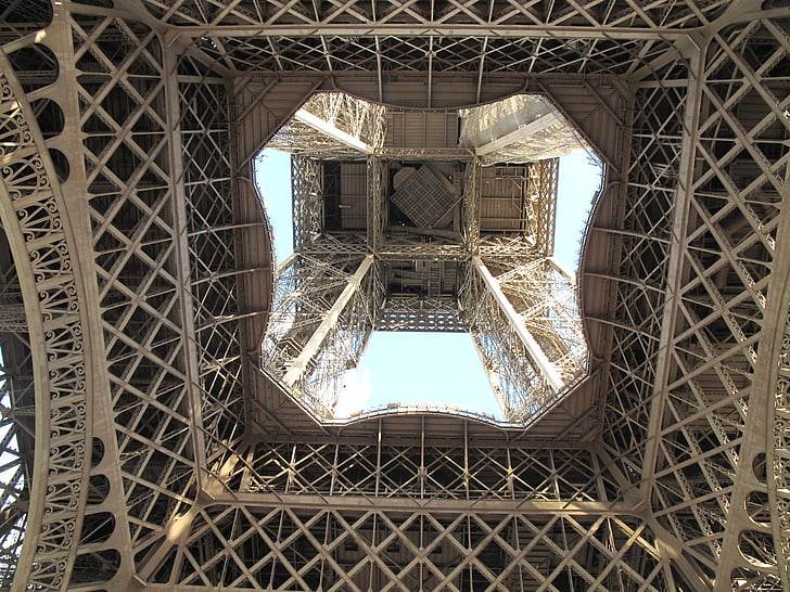 the eiffel tower, architecture, real estate, monument