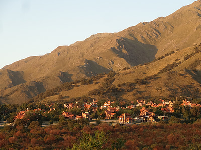 namai, kalnų, Argentina, kraštovaizdžio, vaizdingas, Miestas, kalvos