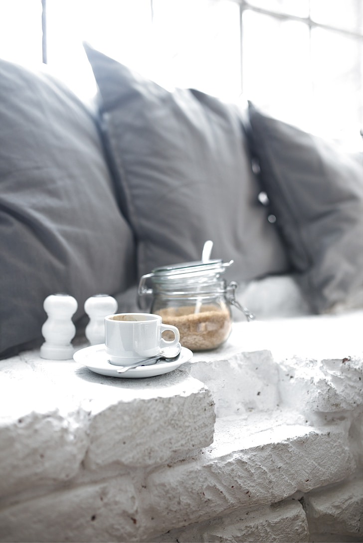 cafè, sucre, matí, interior, disseny, casa, decoració