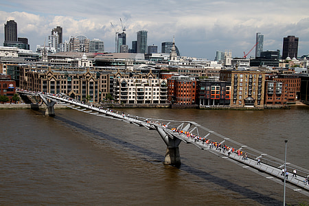 Londres, Thames, architecture, capital, Anglais, pont