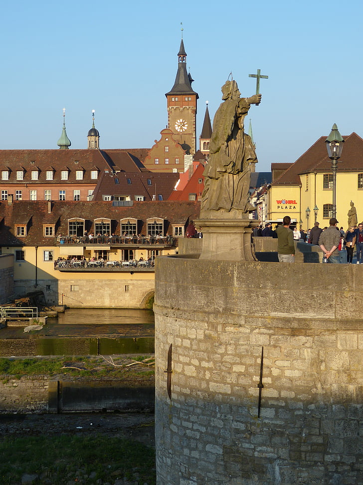 Würzburg, Bavière, francs suisses, Allemagne, Église, bâtiment, Historiquement