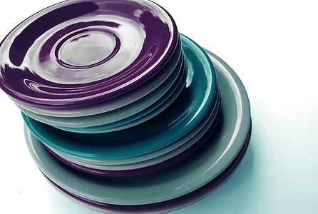 plate, tableware, porcelain, colorful