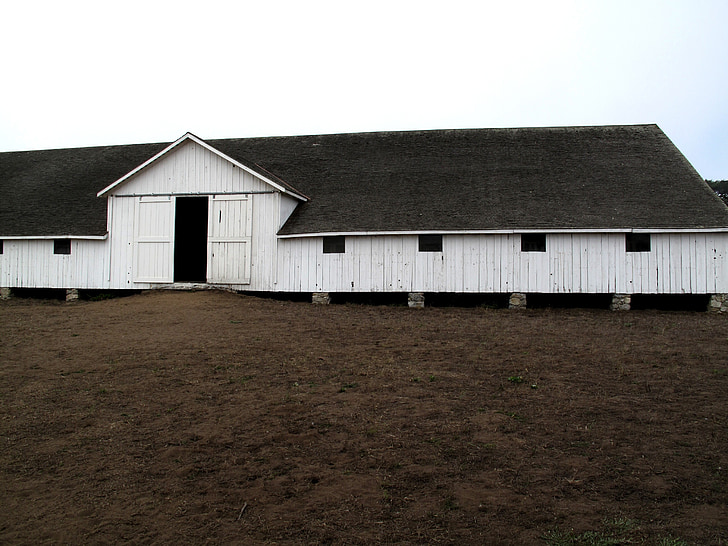 stodola, krajina, venkovní, klidný, opuštěné