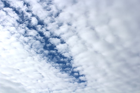 nuvole, bianco blu, forma di nuvole, luce, cielo, luce del sole, contrasto