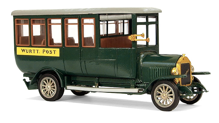 Magirus, Тип 2c-v110, 1919 года, Олдтаймер, модели автобусов, транспорта и перевозок, сбор