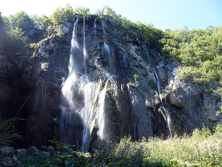 Wodospad, Chorwacja, plittvice, jeziora, Magia