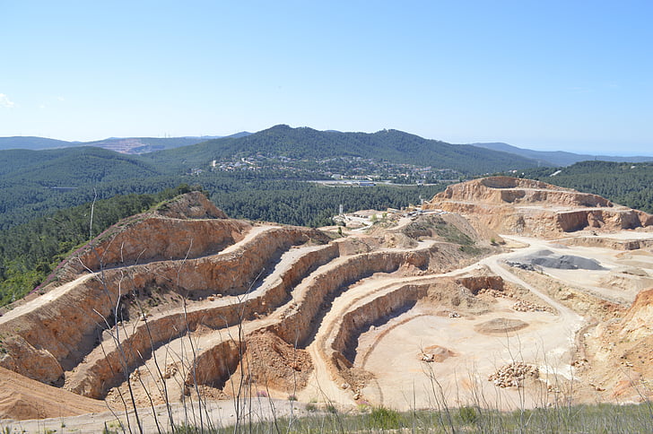 quarry, mountain, earth, engineering
