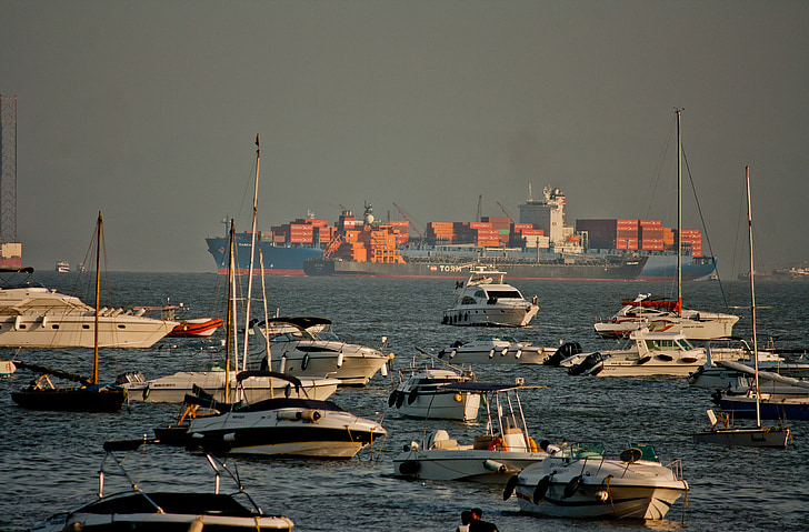 mar, Barcos, iates, Veleiros, oceano, Porto, Porto