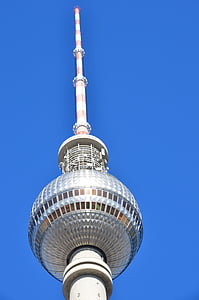 Wieża telewizyjna, Berlin, punkt orientacyjny, Architektura, atrakcje turystyczne