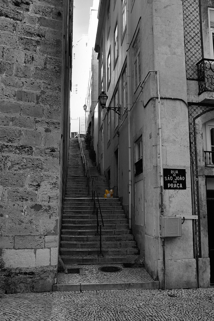 Portugal, Lisbon, gang, tangga, balon