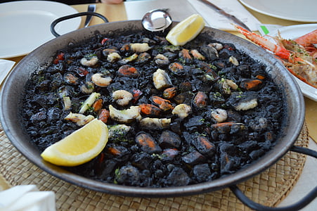 Paella, Hiszpania, danie, Mallorca, Morza Śródziemnego, jedzenie, Restauracja