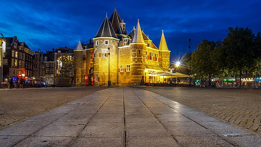 amsterdam, architecture, building, buildings, castle, city, cityscape