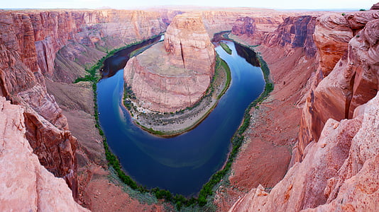 Grand, kanjonas, raudona rock river, Geologija, dieną, Rokas - objekto, lauke