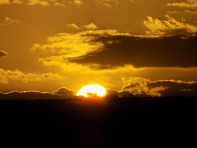Захід сонця, Південно-Африканська Республіка, небо, Африка, Природа, подорожі, Мис